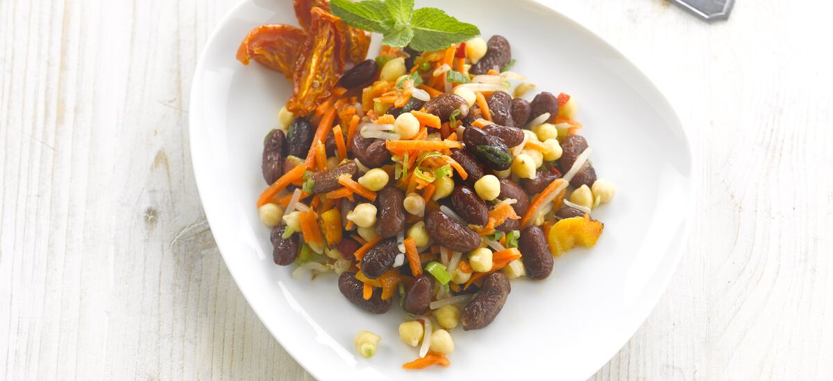 Vegetarische Peulvruchtensalade