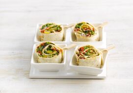 Wrap Met Mediterrane Groenten Plattekaas En Ruccola
