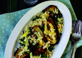 Bulgur Met Geroosterde Aubergine