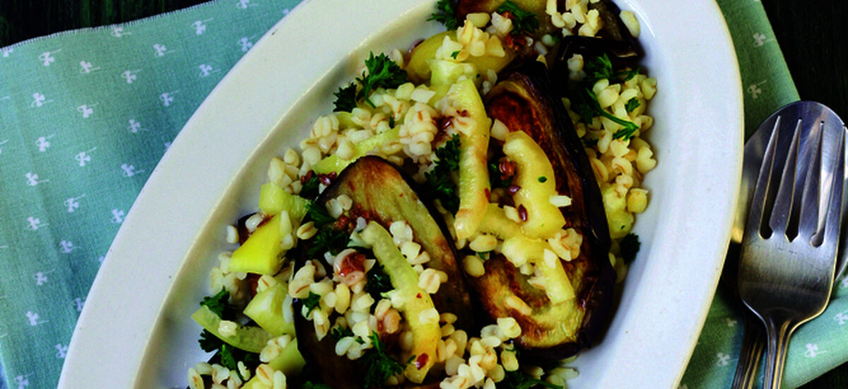 Bulgur Met Geroosterde Aubergine