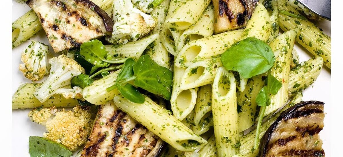 Dsc 4461 Pasta Chimichurri Met Geroosterde Groenten