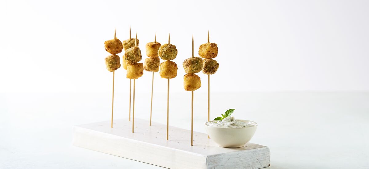 Cp Veggie Tots With Mint Yoghurt Sauce